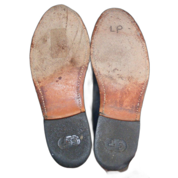 COWTOWN Granny Boots, 6, Dark Blue, Fringe/Kilte, Lace-up, Vintage, Navy - Picture 11 of 12